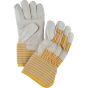 Winter-Lined Grain Cowhide Fitter Gloves, Large, Abrasion-Resistant