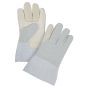 Premium Grain Cowhide Palm Work Gloves, Split-Back Gauntlet