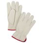 Premium Winter-Lined Grain Cowhide Driver Gloves, Fleece Lined