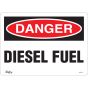 Diesel Fuel Sign - 10" x 14" Adhesive Vinyl, English