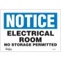 Electrical Room Sign - 7" x 10" Adhesive Vinyl, English