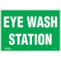 Eye Wash Station Safety Sign, 7" x 10", English