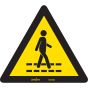 Pedestrian Safety Lane CSA Standard Pictogram Sign, 6" x 6"