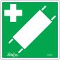 First Aid Stretcher CSA Safety Sign, 6" x 6", Pictogram