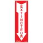 Fire Extinguisher Sign, 12" x 4", Aluminum, French/Pictogram