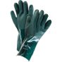 70-mil PVC Double Dipped Green Gloves, Cotton Lined, 14-inch