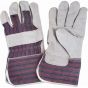 Split Cowhide Fitter Gloves, Large, Cotton Lined, Rugged