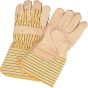 Standard-Duty Grain Cowhide Fitter Gloves, Large, Dry Palm
