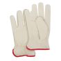 Grain Cowhide Driver's Gloves - Close-Fit, Oil & Water Resistant