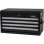 26" 4-Drawer Industrial Tool Chest, Double Wall Steel, Black