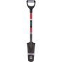 Heavy-Duty Carbon Steel Drain Spade, 14" Blade, D-Grip