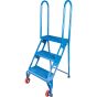 3-Step Portable Folding Ladder, Perforated, 30" High