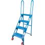 4-Step Perforated Portable Folding Ladder, 40" High