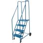 4-Step Rolling Steel Ladder, 18" Width, 37" Platform