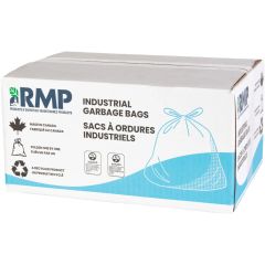 Industrial Garbage Bags, Utility, 20" W x 22" L, 0.64 mils, Black, 23 L (6 Gal.) Capacity — Supply Solution