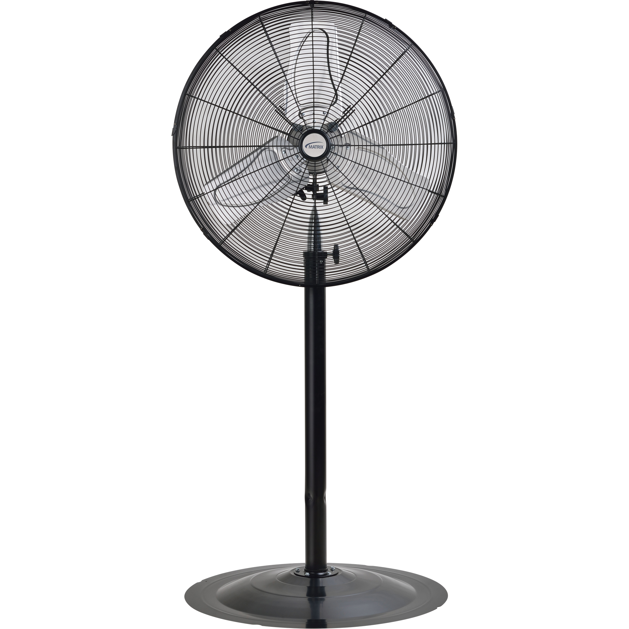 Heavy-Duty 24" 2-Speed Non-Oscillating Pedestal Fan