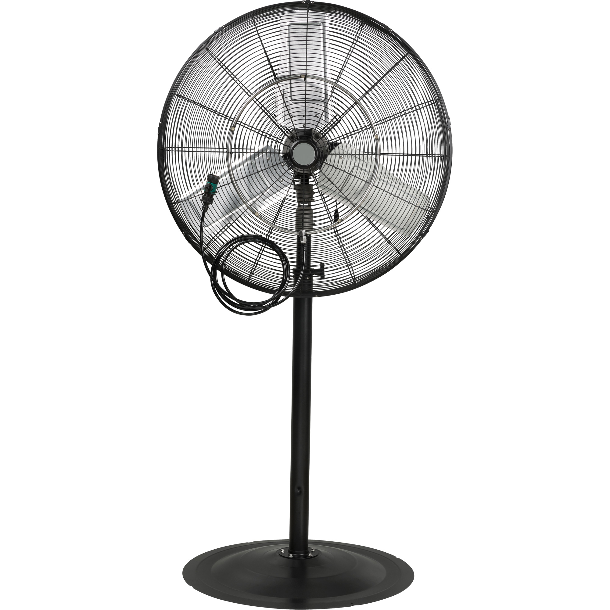 30" Heavy-Duty Waterproof Misting Oscillating Pedestal Fan, 3-Speed