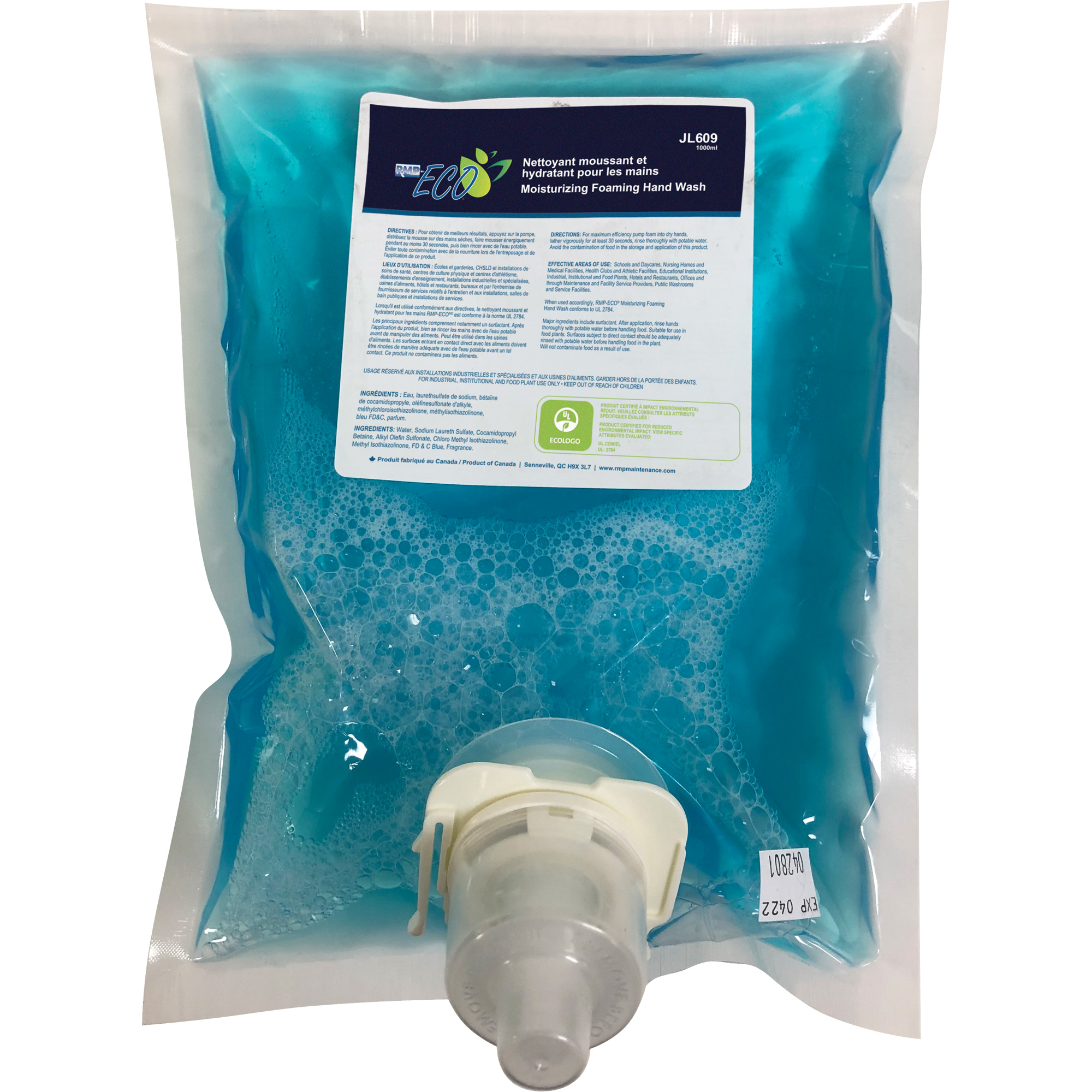 1L Scented Foam Hand Soap, UL ECOLOGO Certified