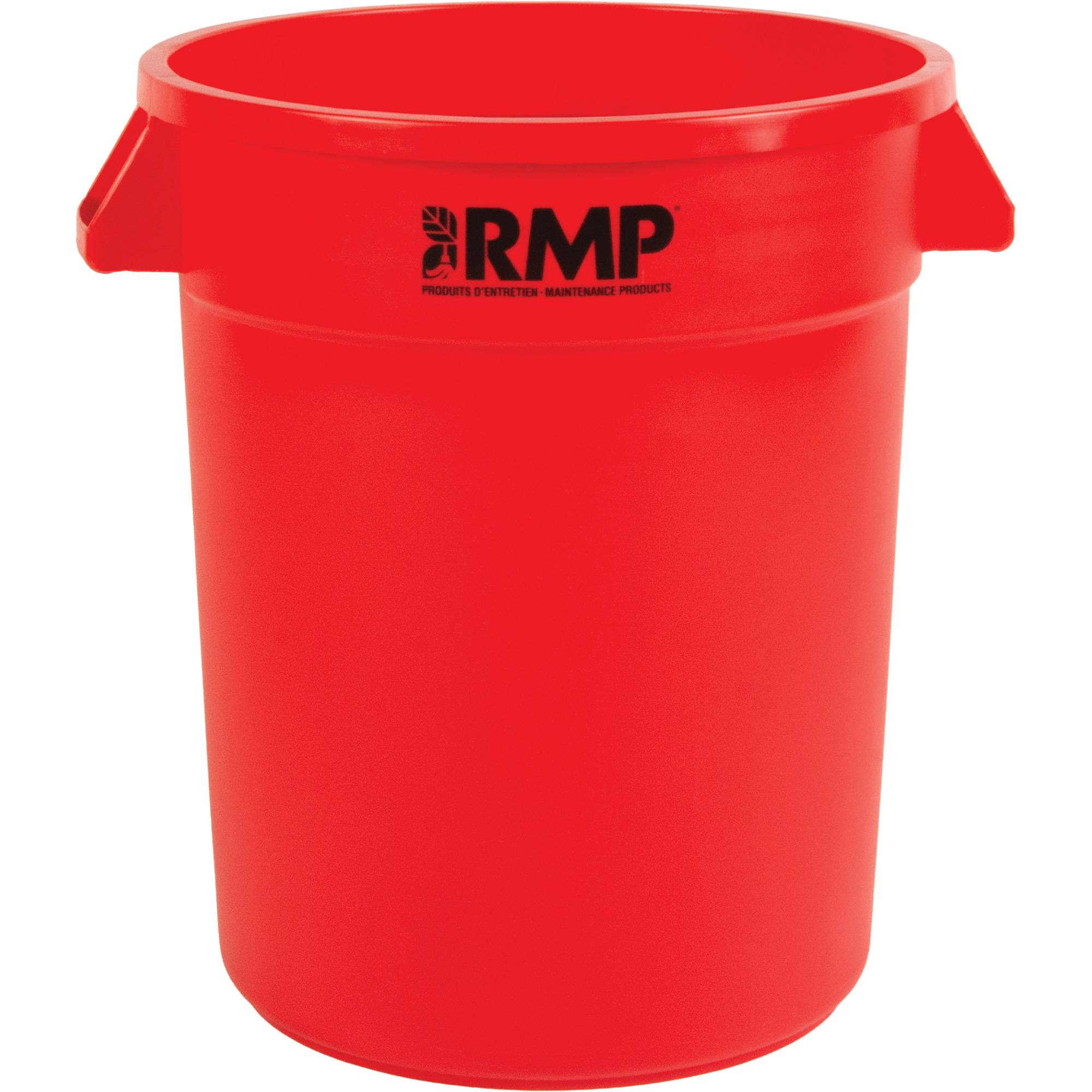 20 US gal. Red Heavy-Duty Polyethylene Garbage Bin