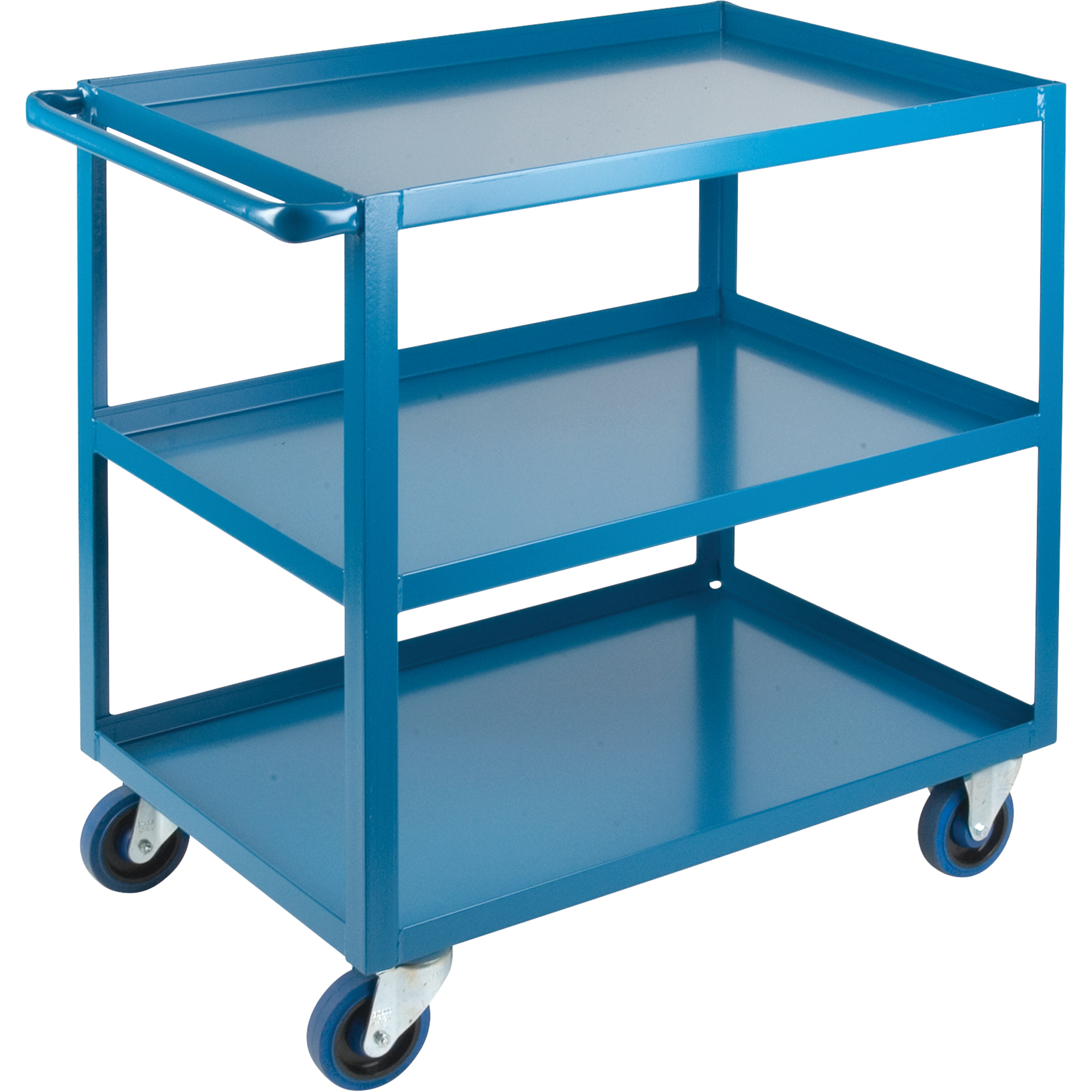Heavy-Duty 3-Tier Shelf Cart, 24" W x 39" D, 1200 lbs.