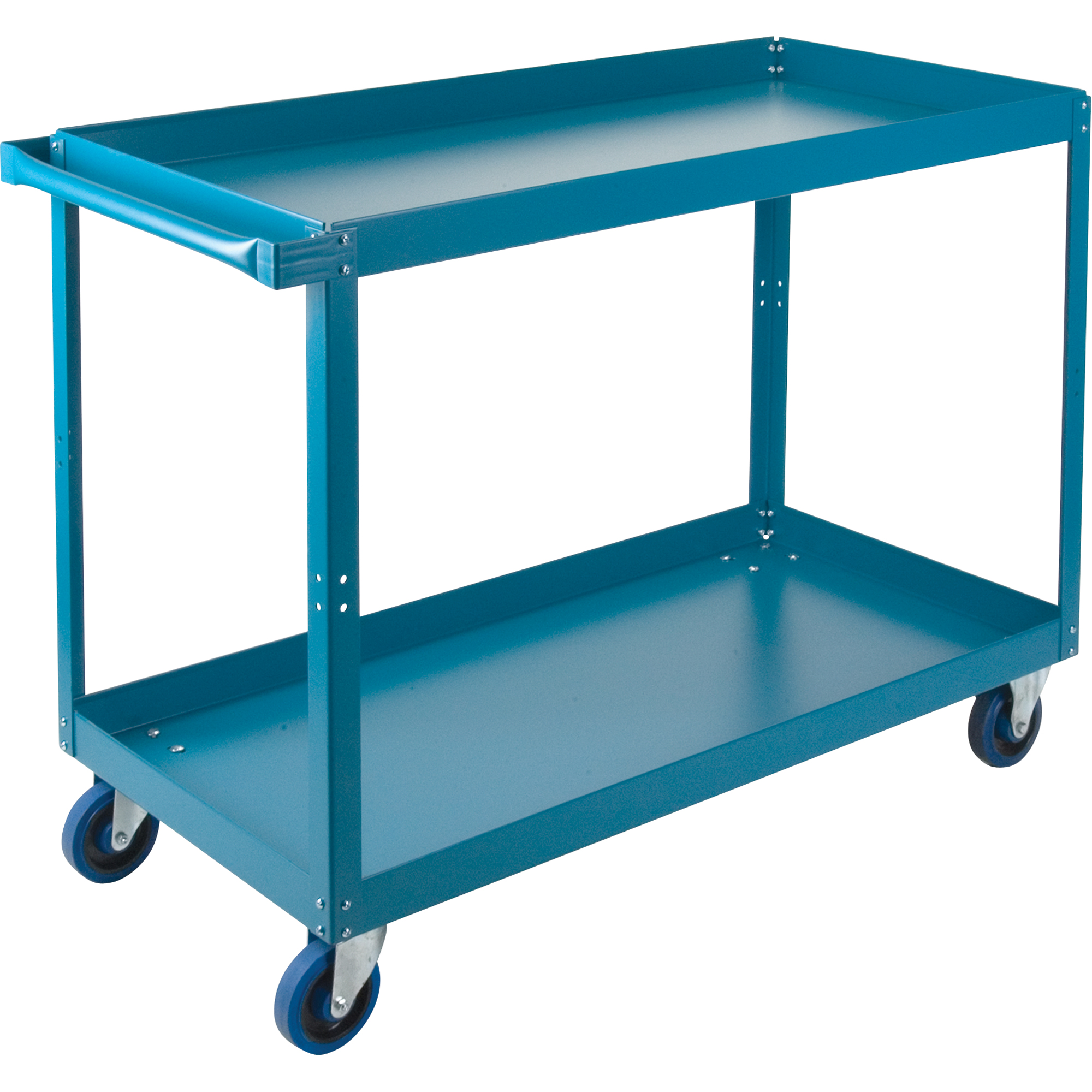 2-Tier Shelf Cart, 900 lbs Capacity, 24"W x 48"D