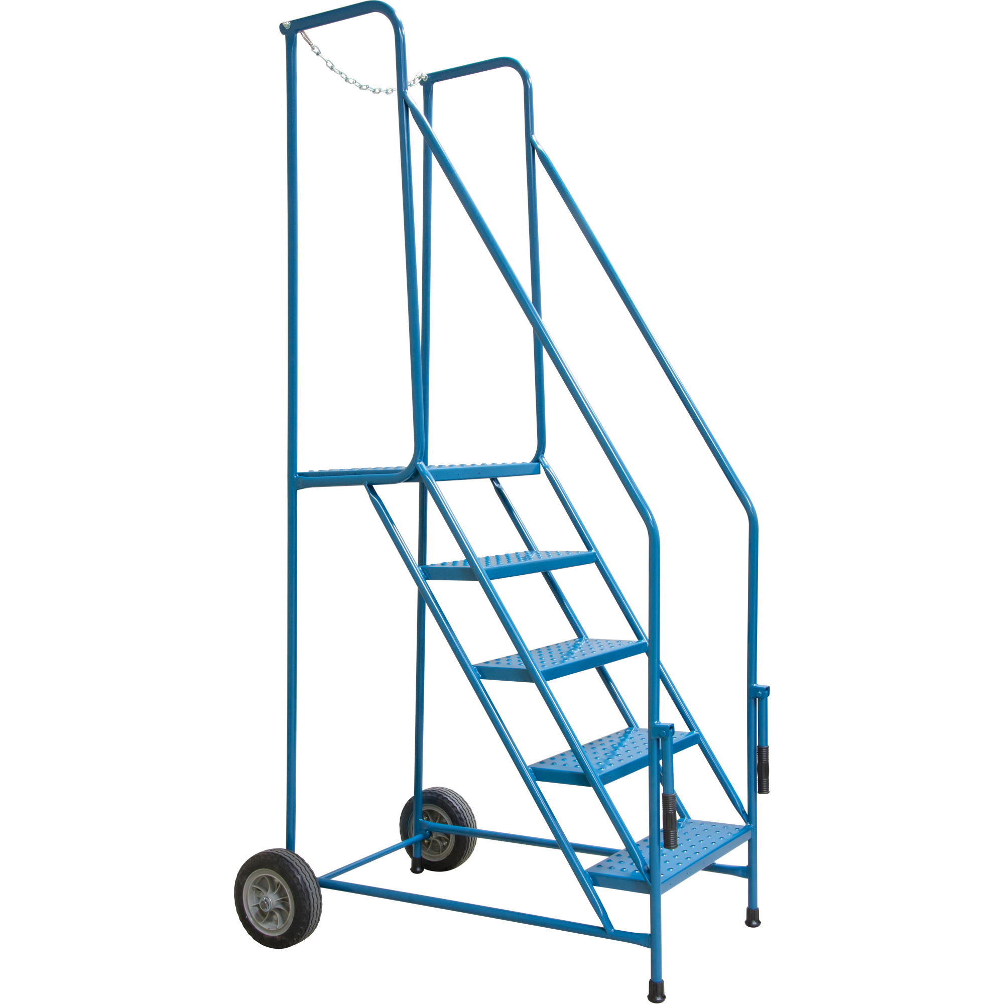 5-Step Steel Rolling Trailer Access Ladder, 22" W, 46" H