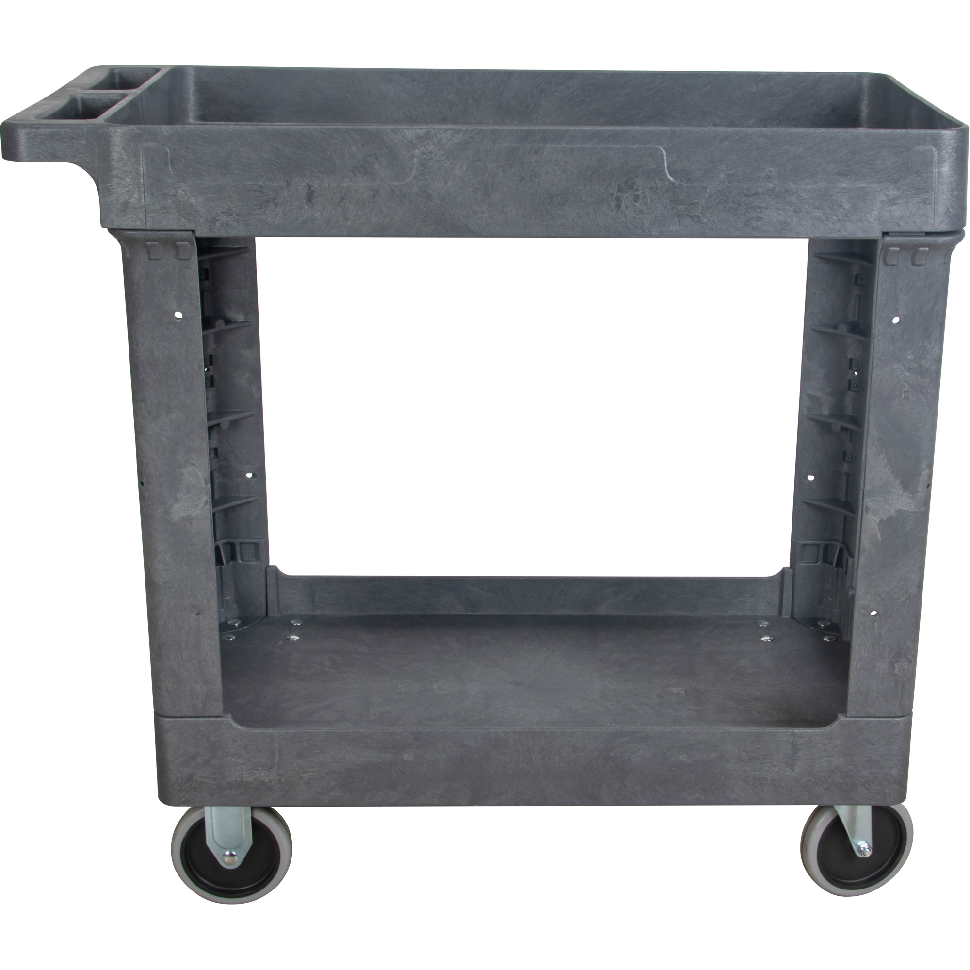Heavy-Duty 2-Tier Utility Service Cart, 550 lbs Capacity, 16.5" x 32.5"