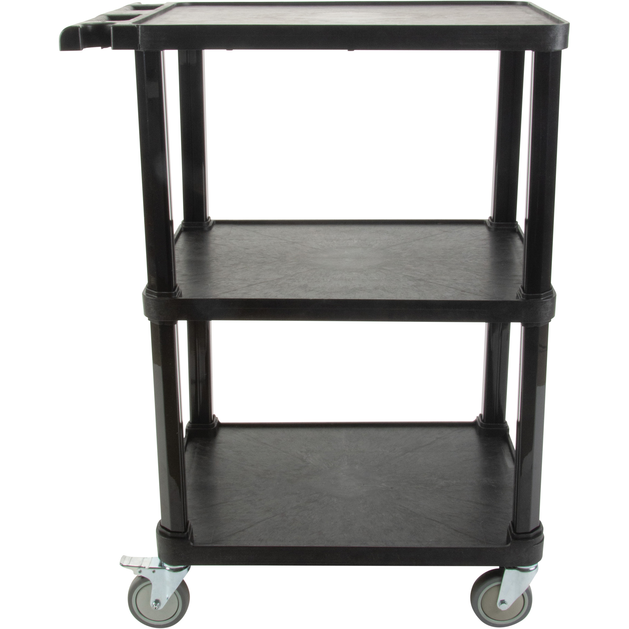 3-Tier Flat Shelf Utility Cart, 330 lbs Capacity, 18-1/8" x 37-3/8"