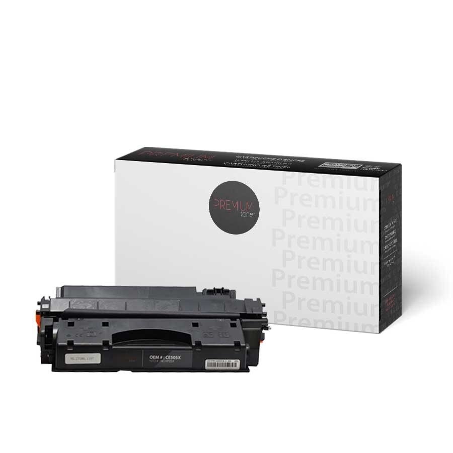 Cartouche de toner noir Premium Tone pour HP CE505X / 05X