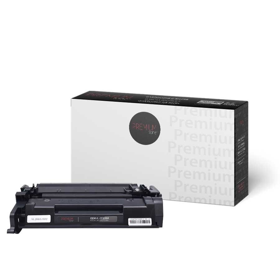 Cartouche de Toner Noir Premium Tone pour HP CF226A / 26A, Rendement 3 100