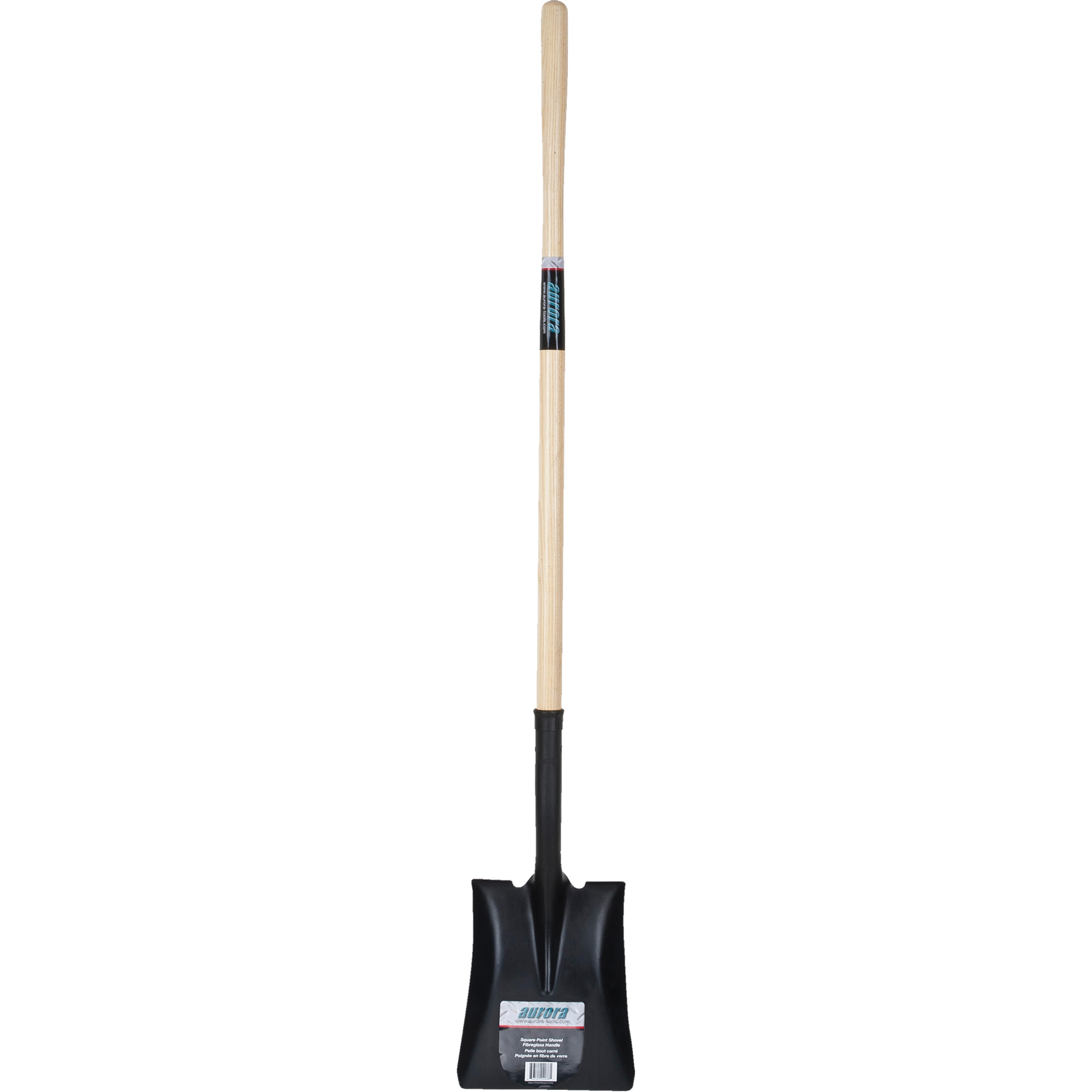 Square Point Shovel, Tempered Steel, 48" Hardwood Handle