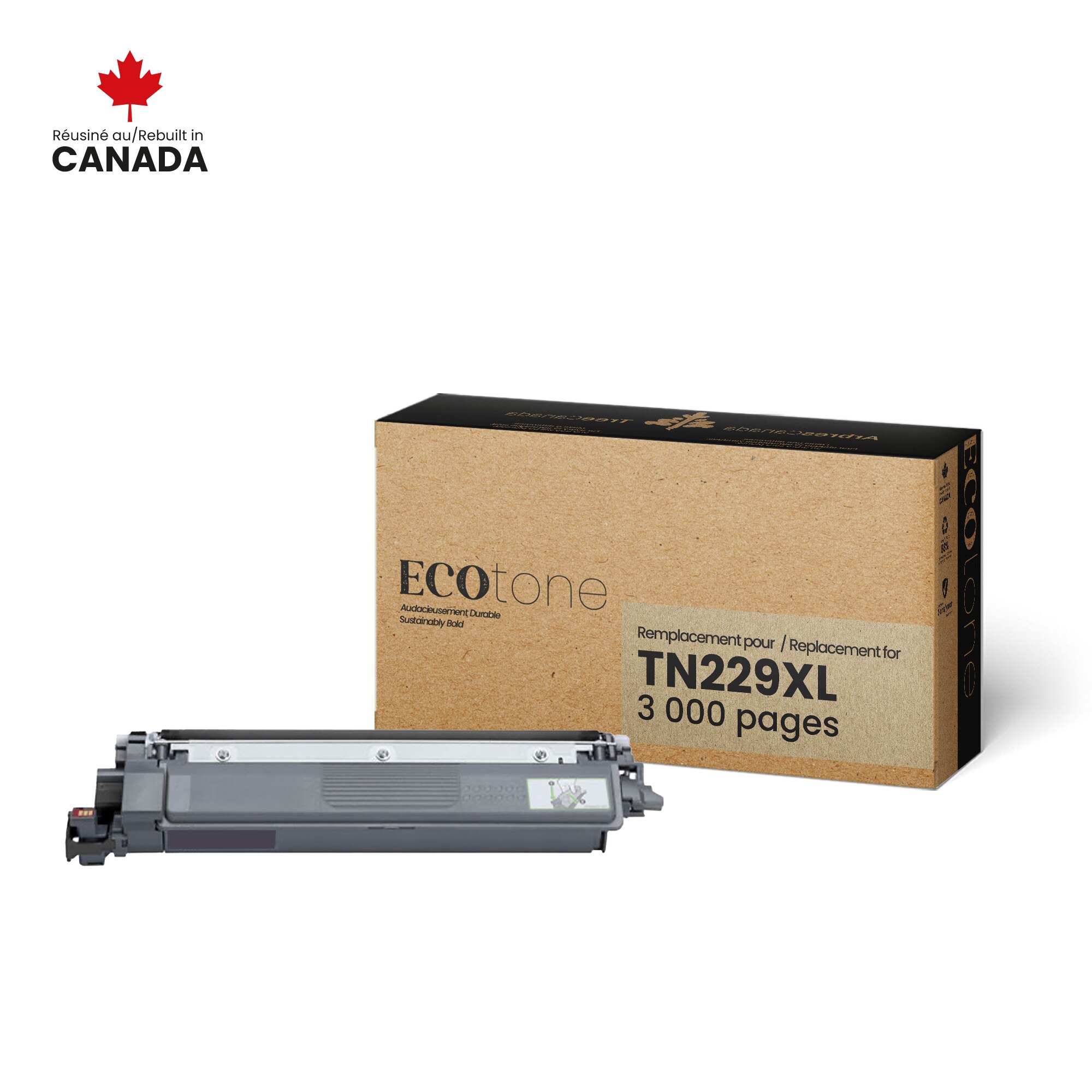 Cartouche de toner noir remanufacturée Brother TN229XL