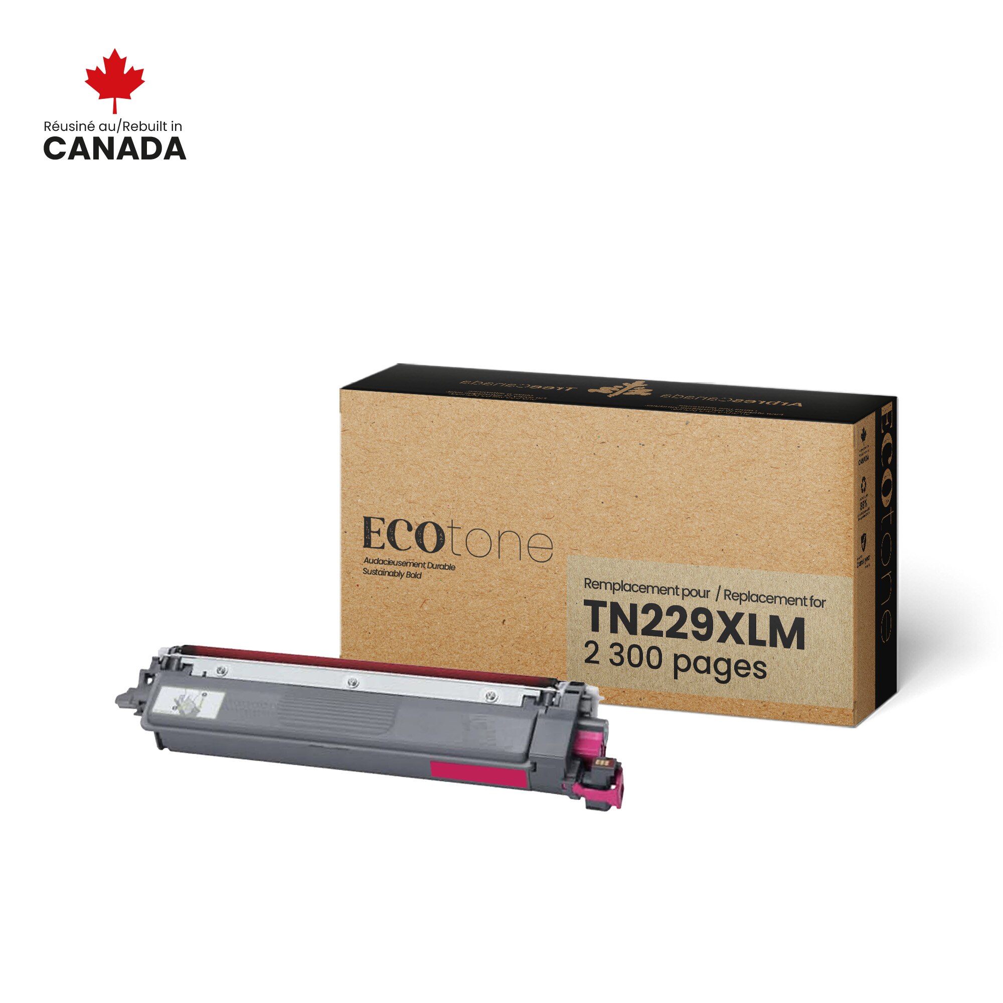 Cartouche de toner magenta Brother TN229XLM remise à neuf