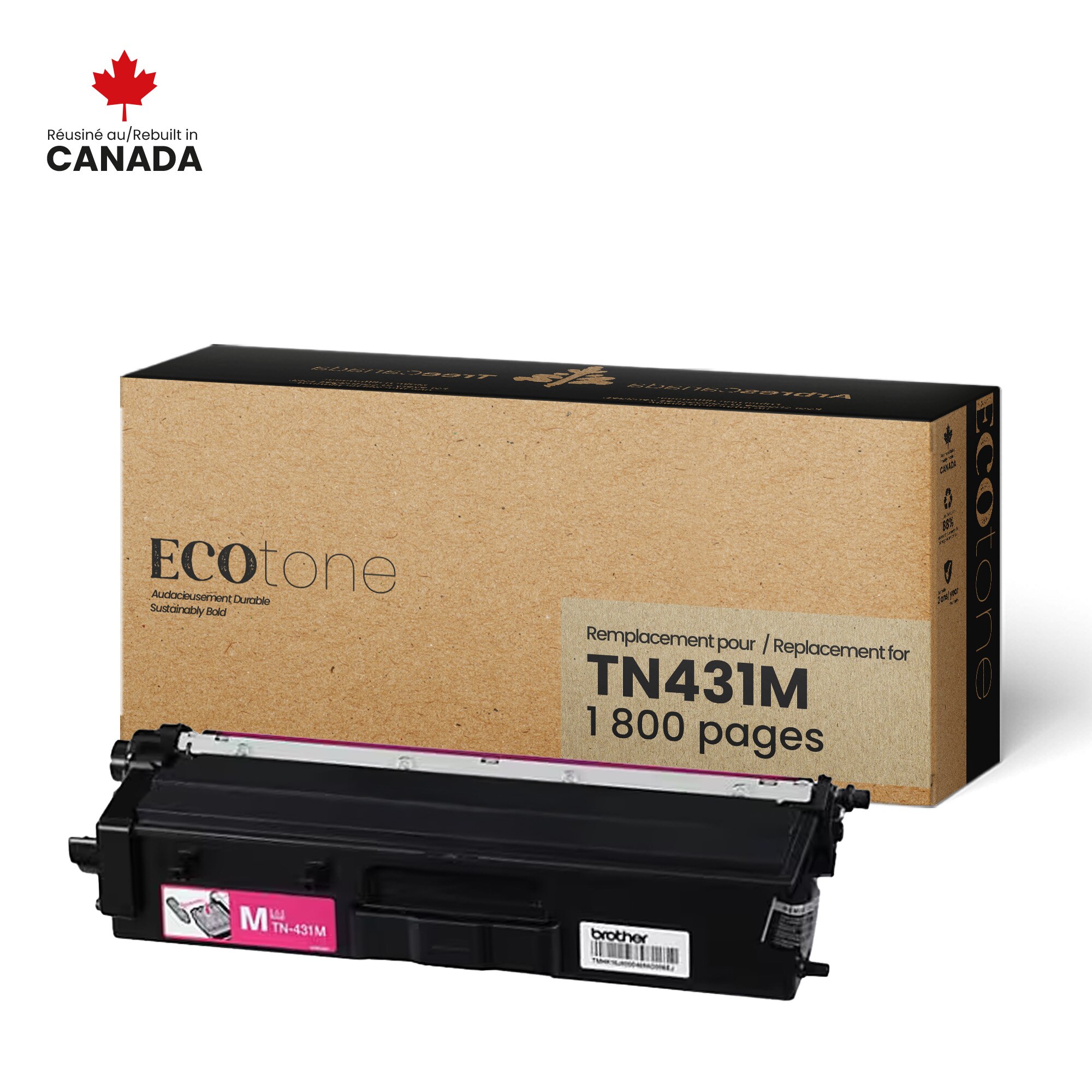 Brother TN431M Cartouche de Toner Magenta Reconditionné