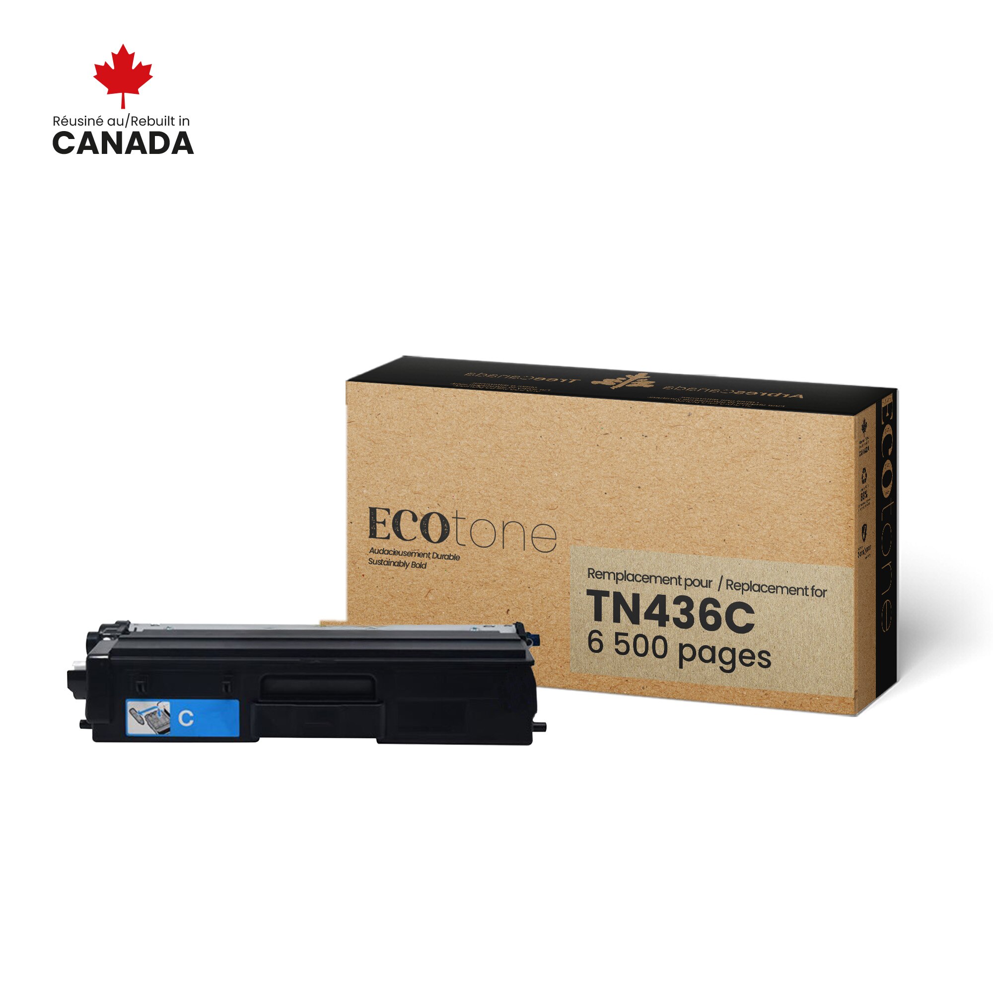 Cartouche de Toner Cyan Réusinée pour Brother TN436C