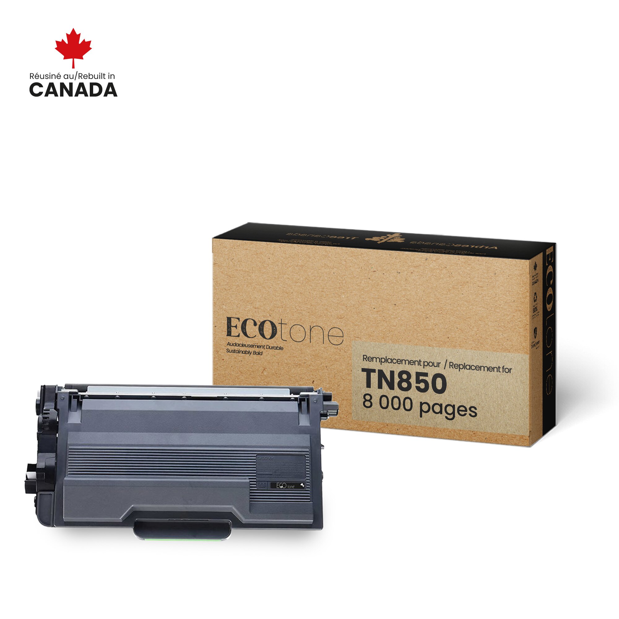 Cartouche de Toner Noir Remise à Neuf Brother TN850