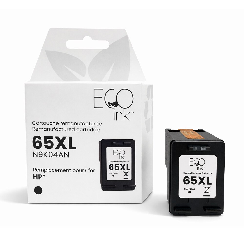 Cartouche d'encre noire HP 65XL N9K04AN remise à neuf