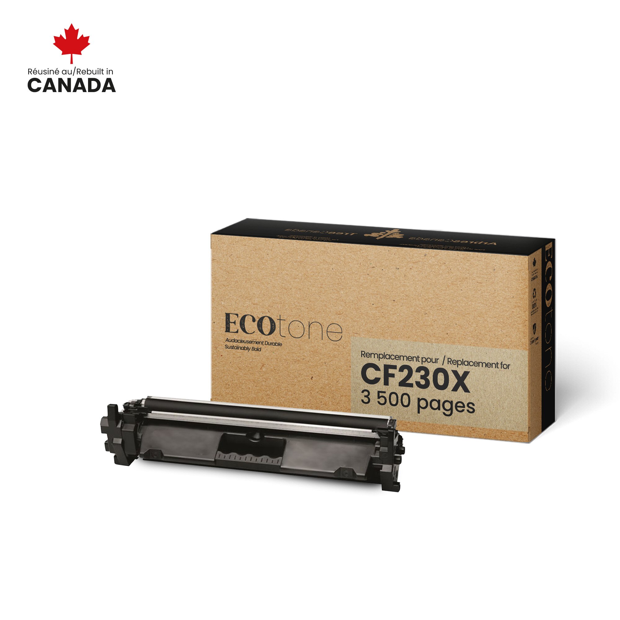 Cartouche de toner EcoTone CF230X noire remise à neuf