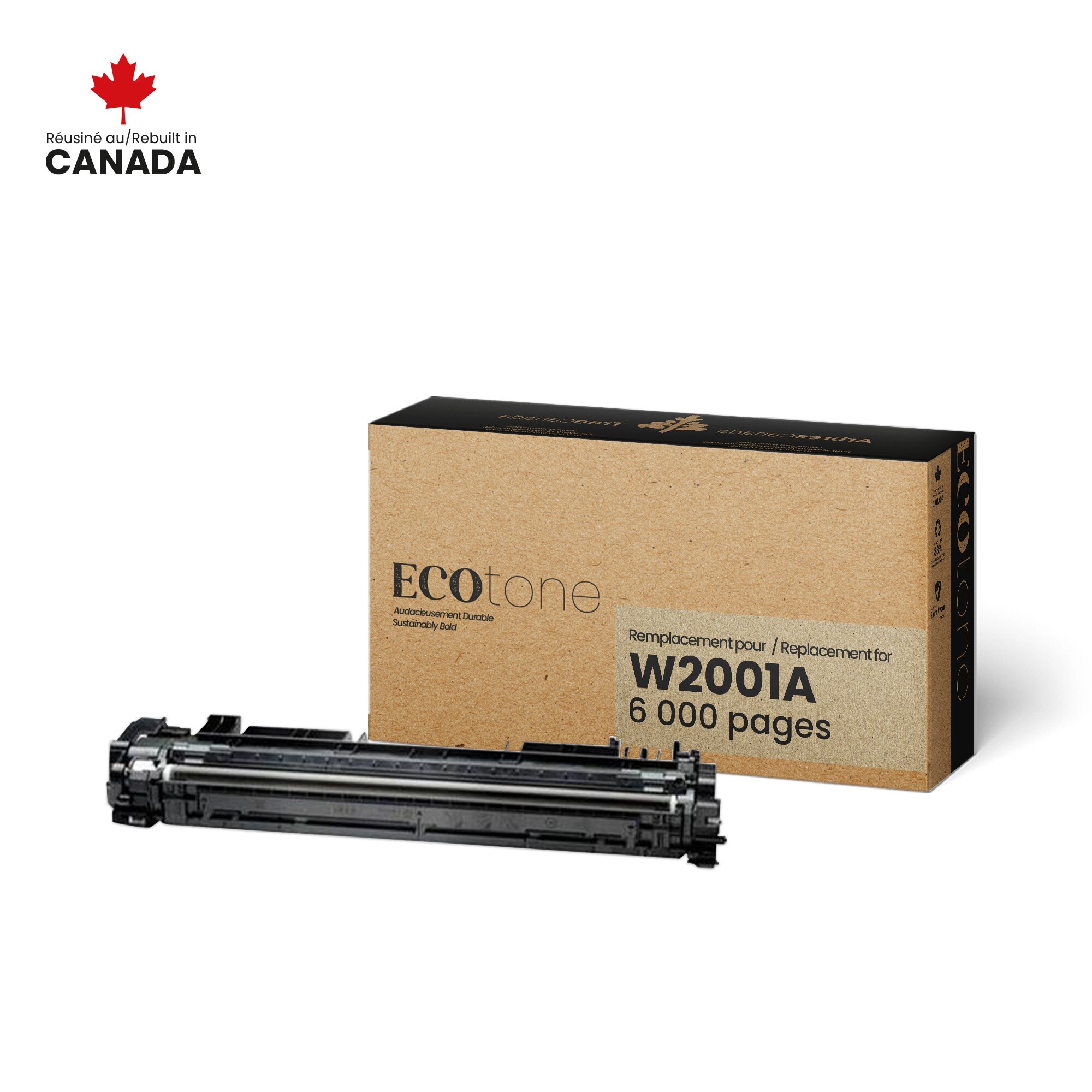 Cartouche de toner cyan réusinée pour HP W2001A