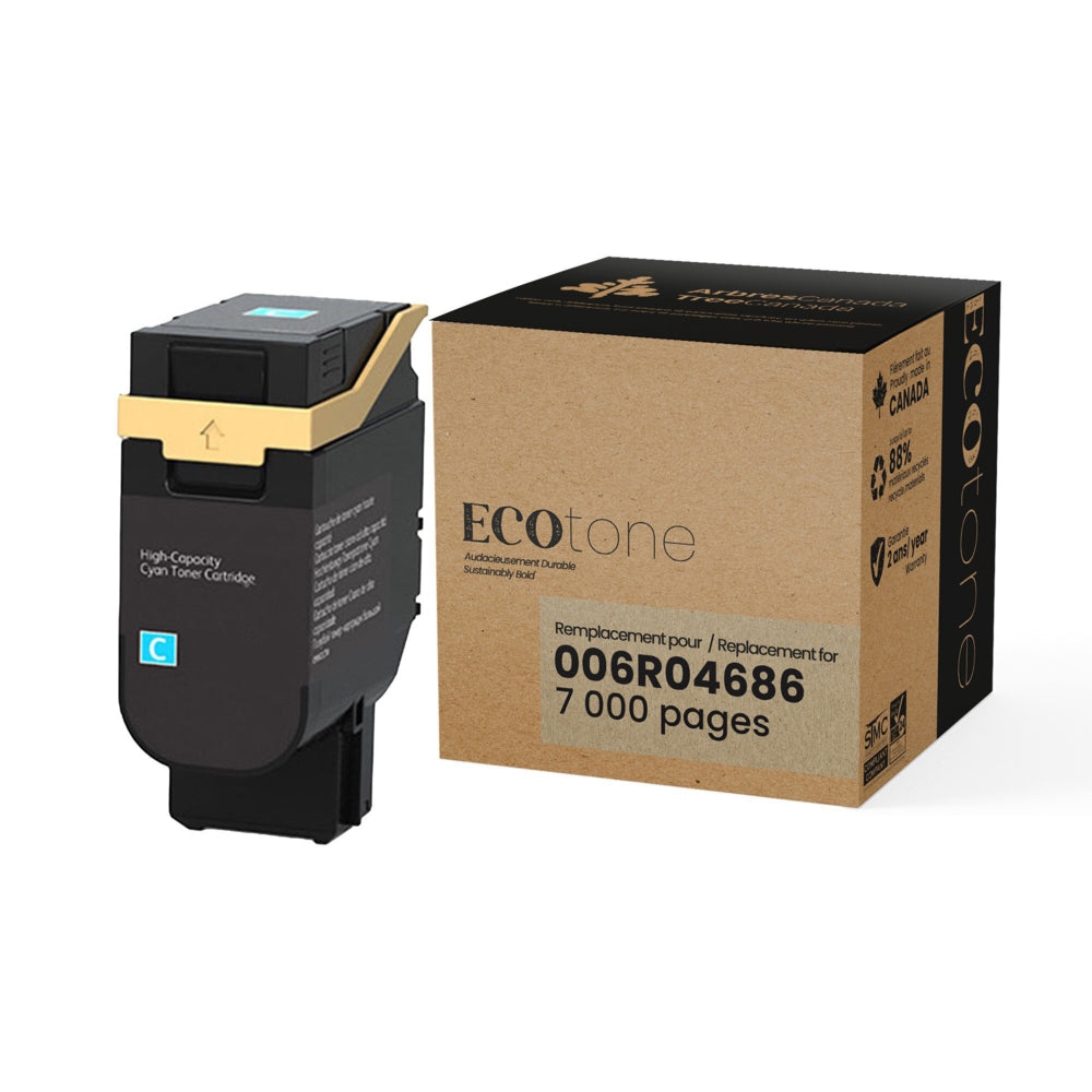 Ecotone RXE4686 Cyan Remanufactured High-Yield Laser Toner