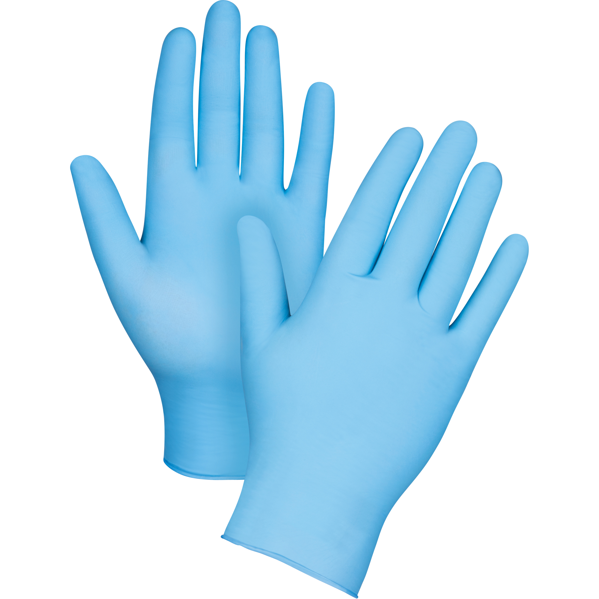 Nitrile Medical-Grade Disposable Gloves, 4.5-mil, Powder-Free, Blue, Medium