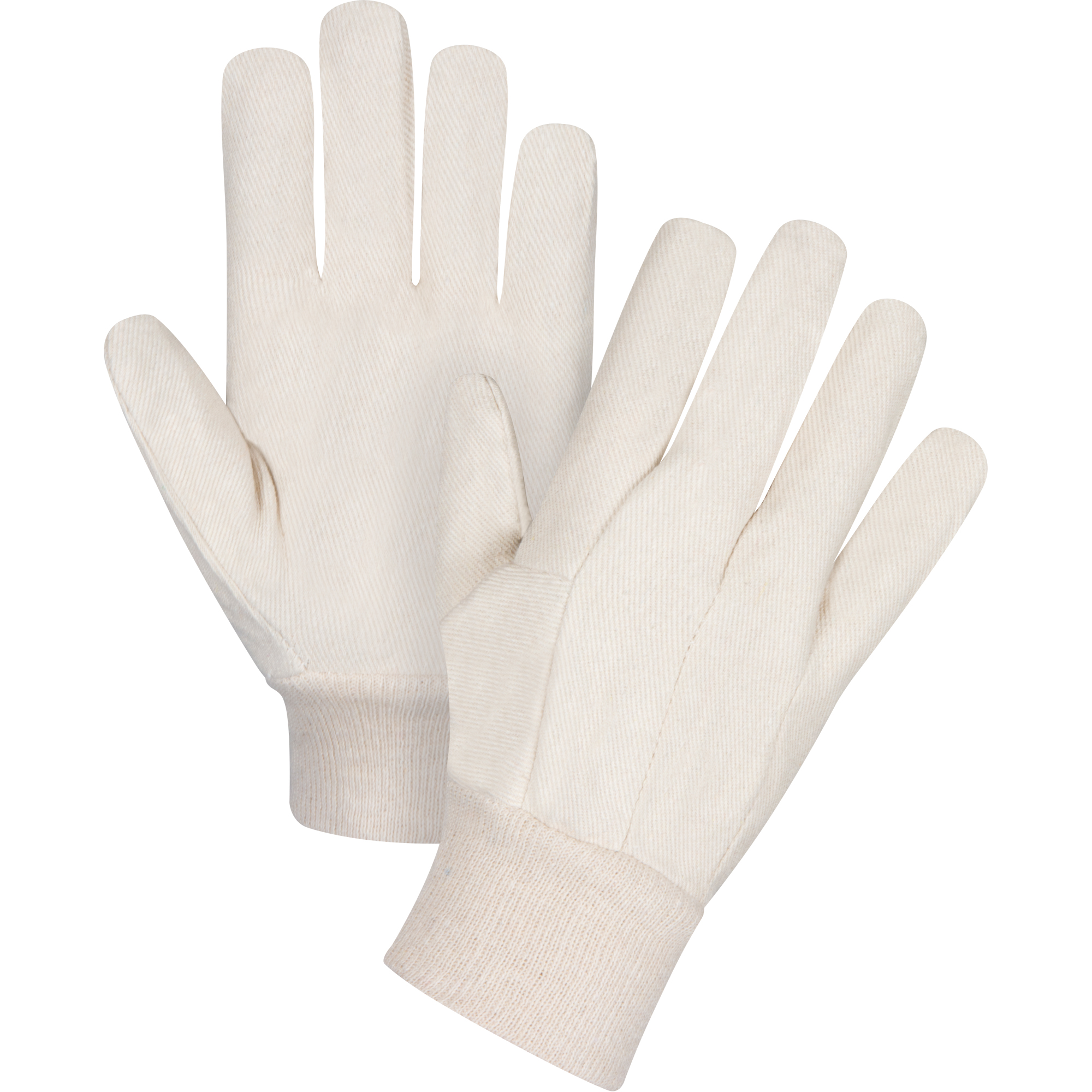 12 oz. Cotton Canvas Knit Wrist Gloves, Large