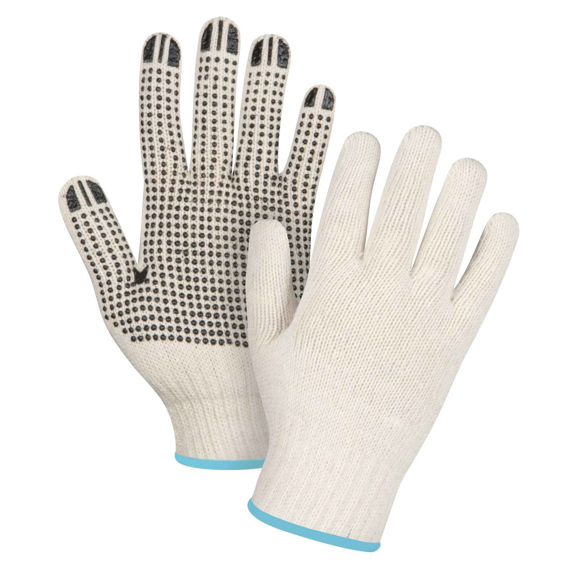 X-Large 7 Gauge Poly/Cotton Dotted Heavyweight Knit Gloves