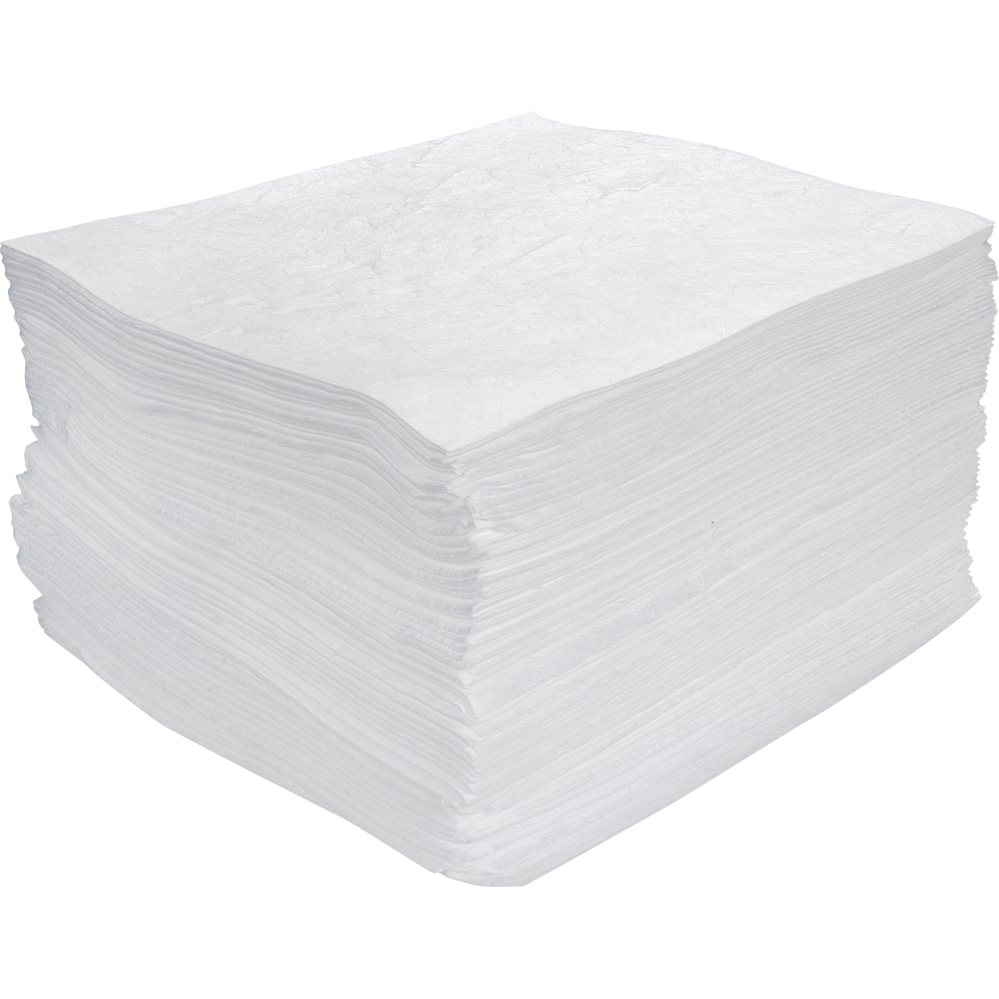 Tampons absorbants en polypropylène soufflé-fondu, seulement pour l'huile, 15" x 17", 30 gal