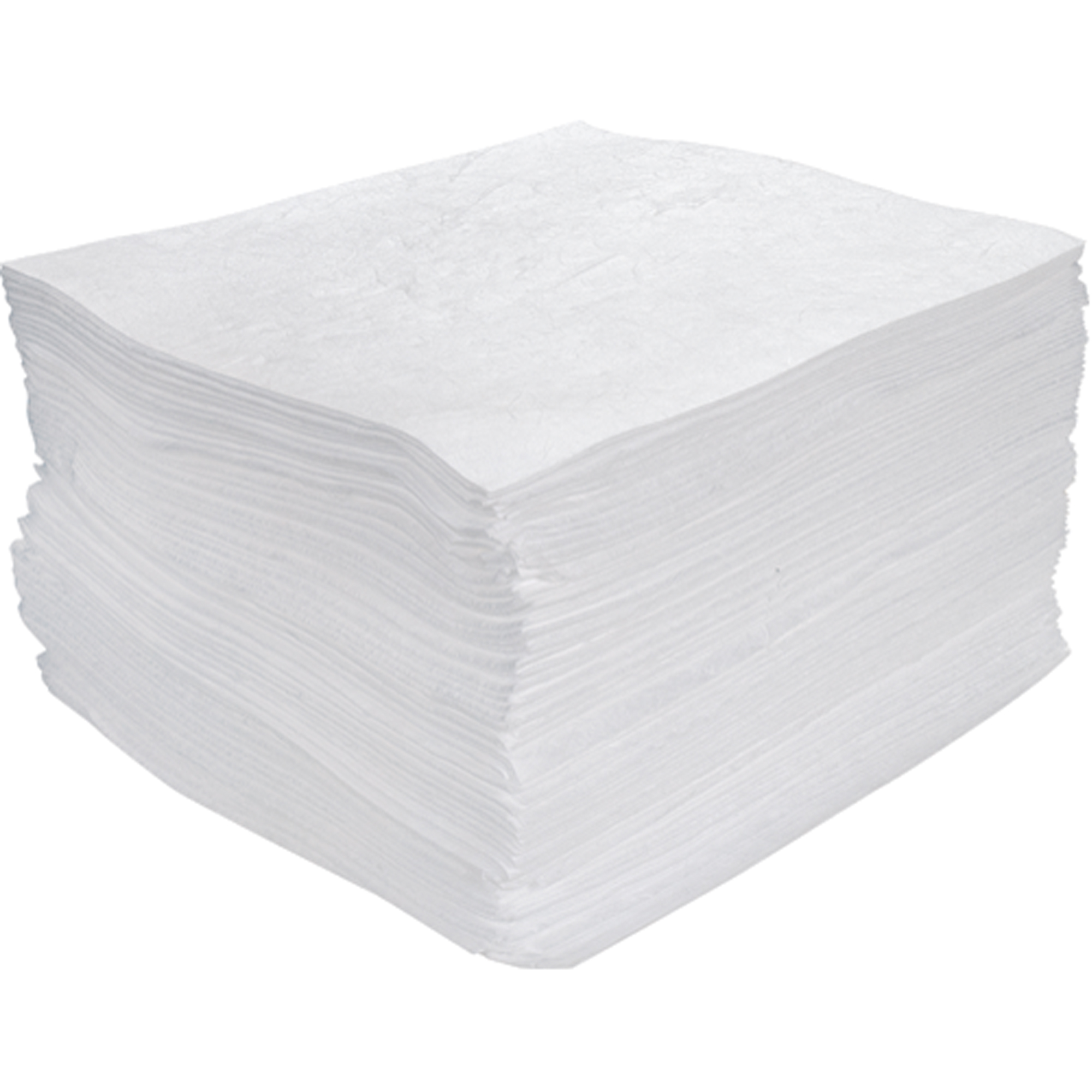 Oil-Only Meltblown Polypropylene Sorbent Pads, 15" x 17", 25 Gal