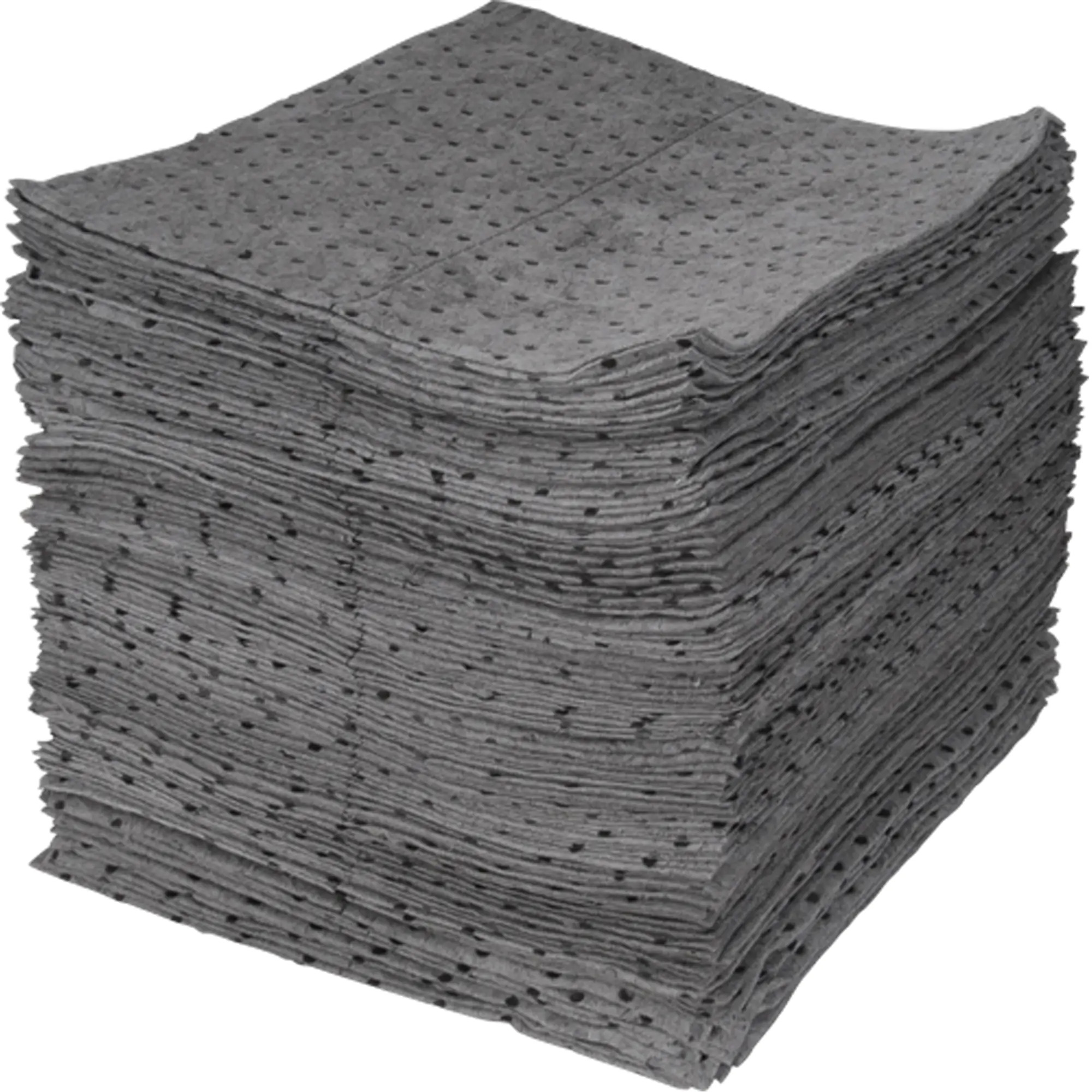 Tampons absorbants universels liés, 15" x 17", capacité de 30 gal