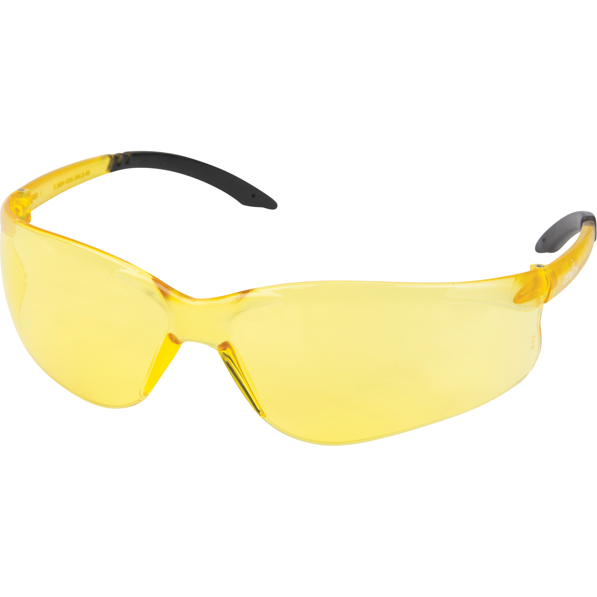 Z2400 Series Safety Glasses, Amber Anti-Scratch Lens