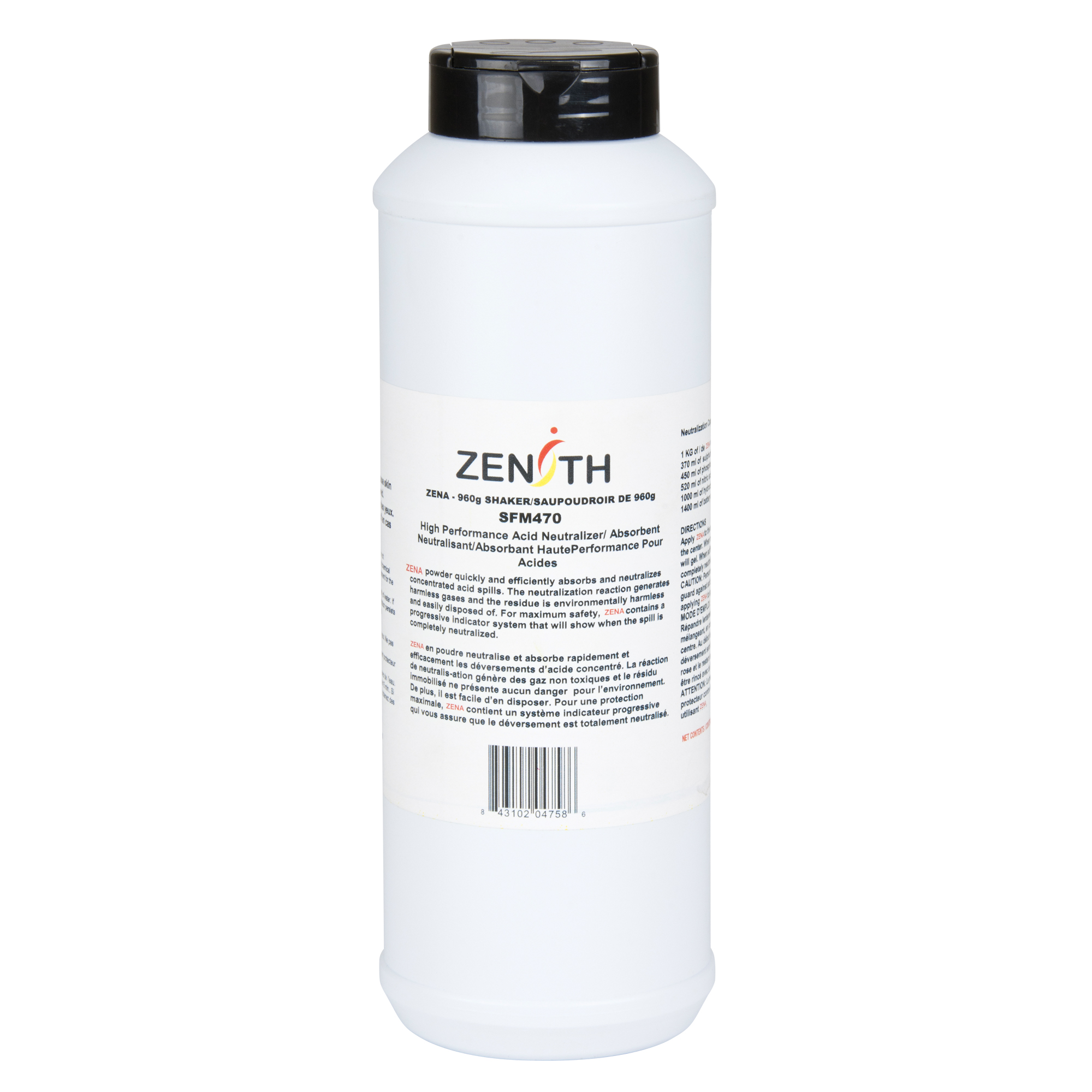 Dry Acid Spill Neutralizer Sorbent, 0.96 kg
