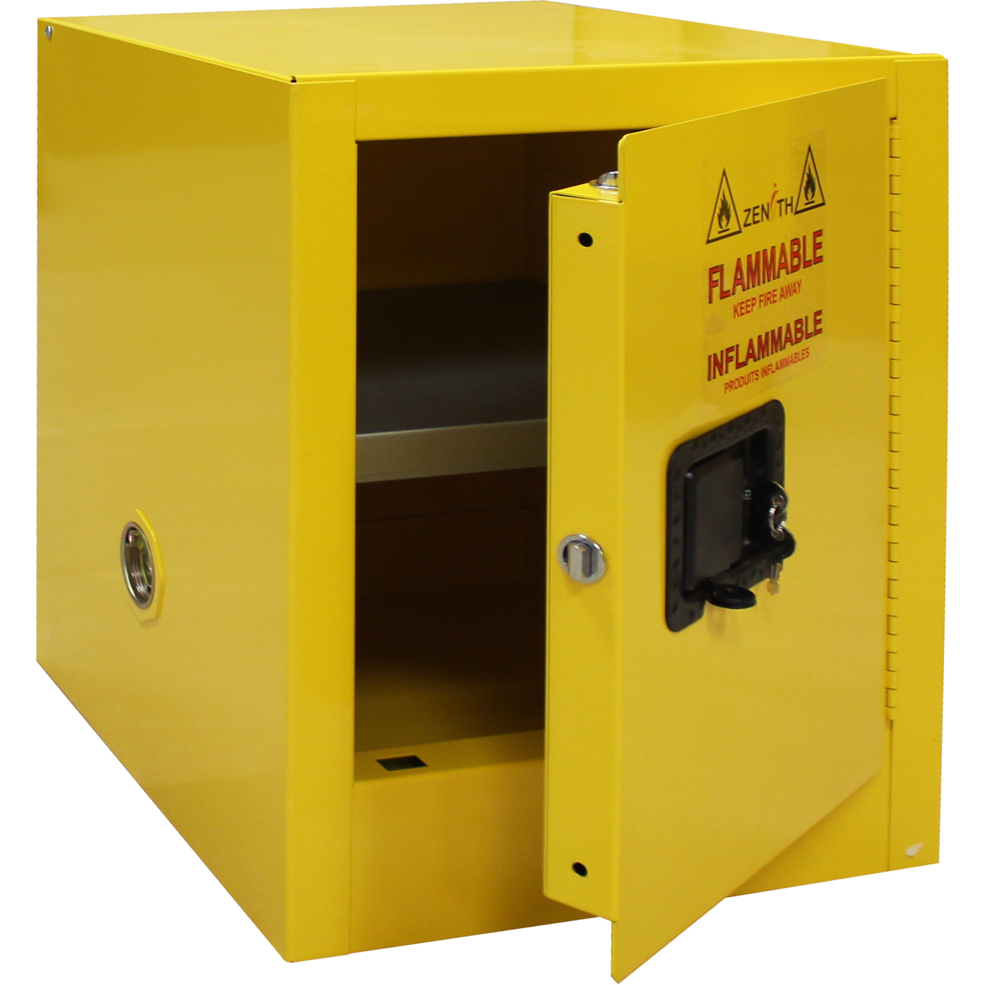 Armoire de Rangement pour Liquides Inflammables, 4 Gallons, 1 Porte