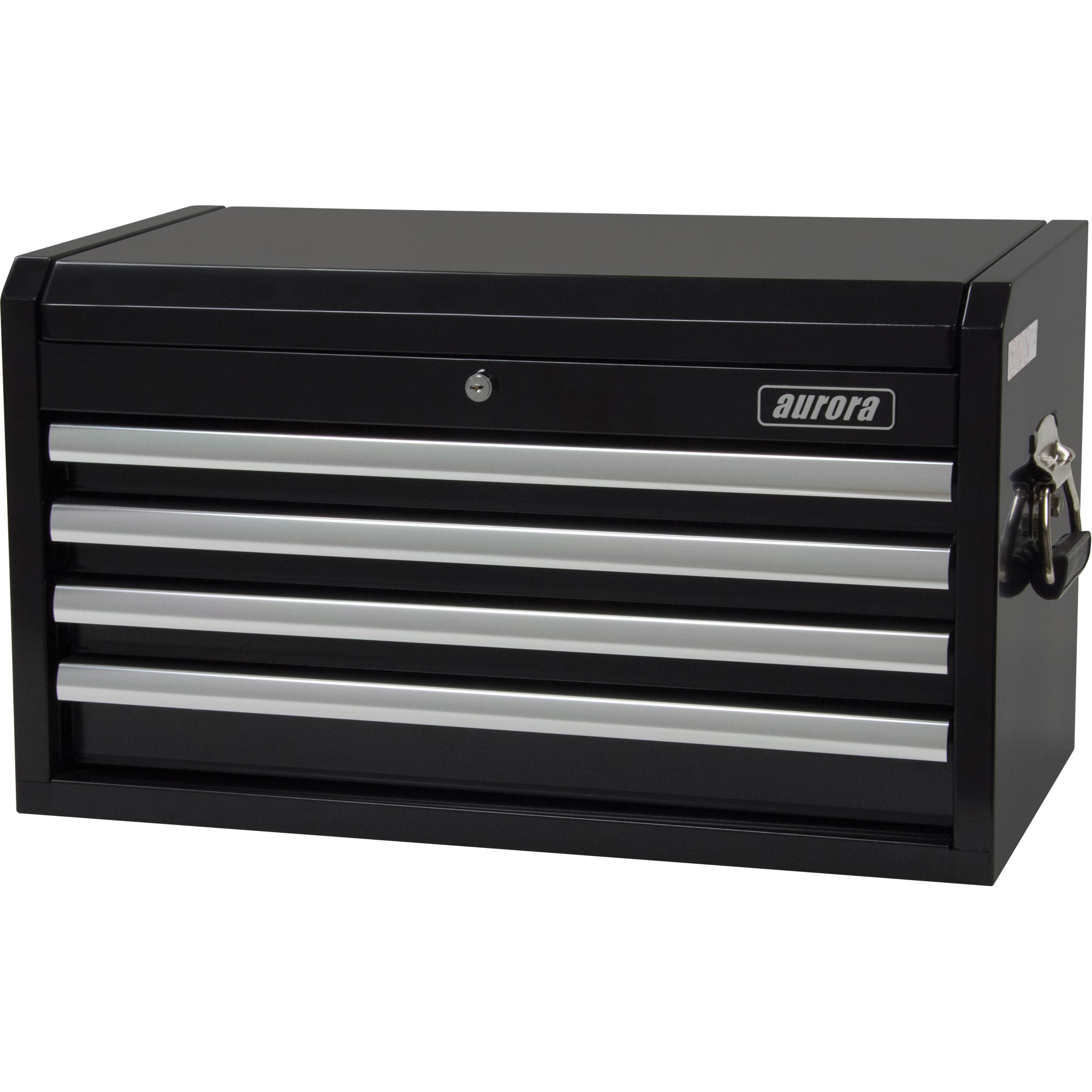 26" 4-Drawer Industrial Tool Chest, Double Wall Steel, Black